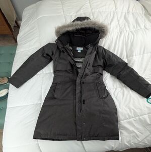 Women's Columbia Gray Hooded Coat